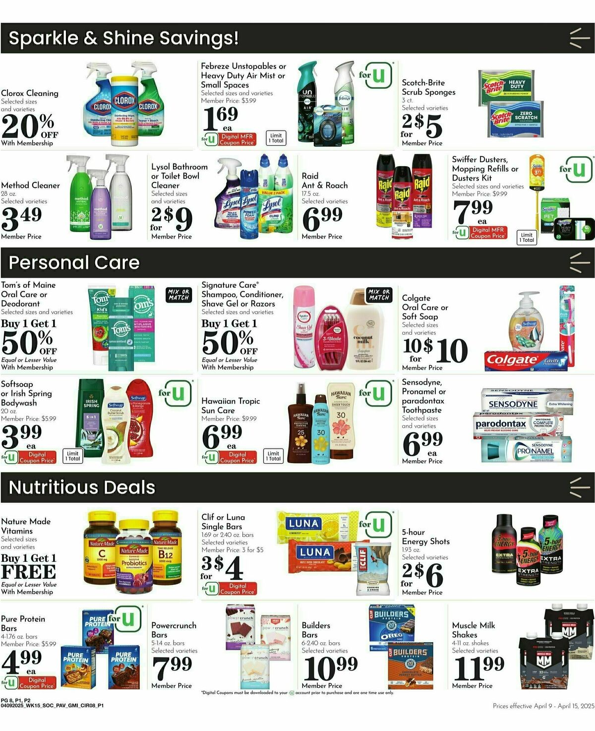 Pavilions Weekly Ad from April 9