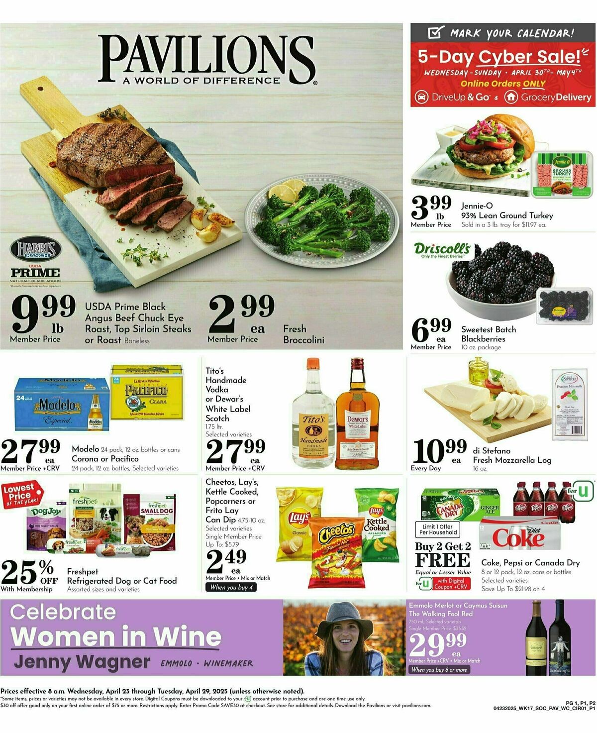 Pavilions Weekly Ad from April 23