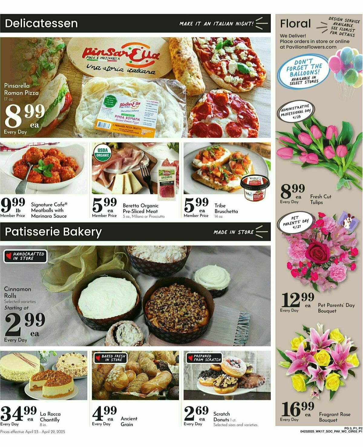 Pavilions Weekly Ad from April 23