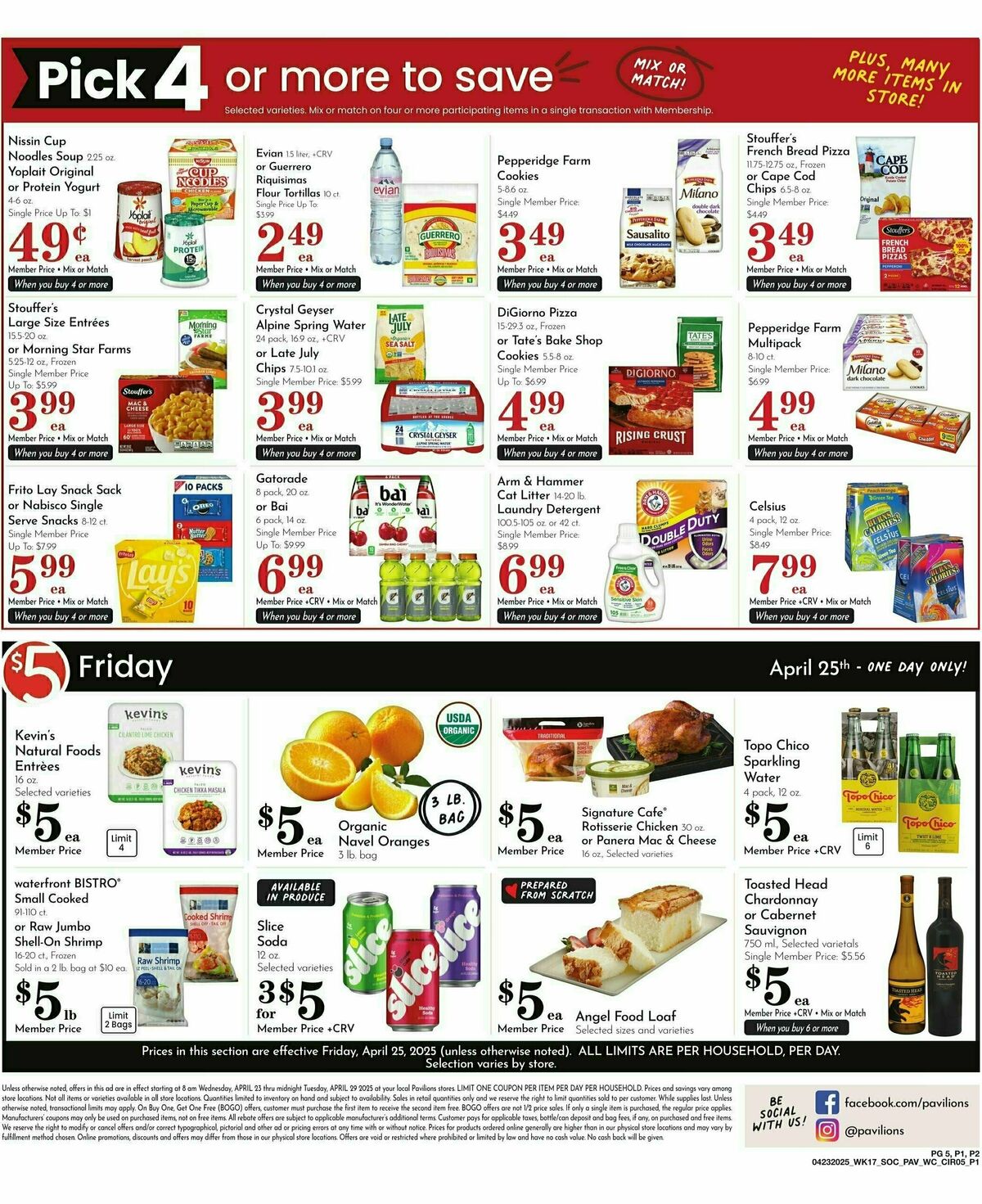 Pavilions Weekly Ad from April 23