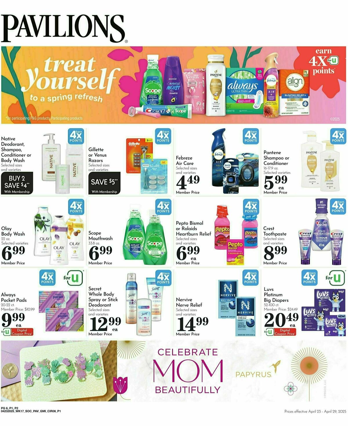Pavilions Weekly Ad from April 23