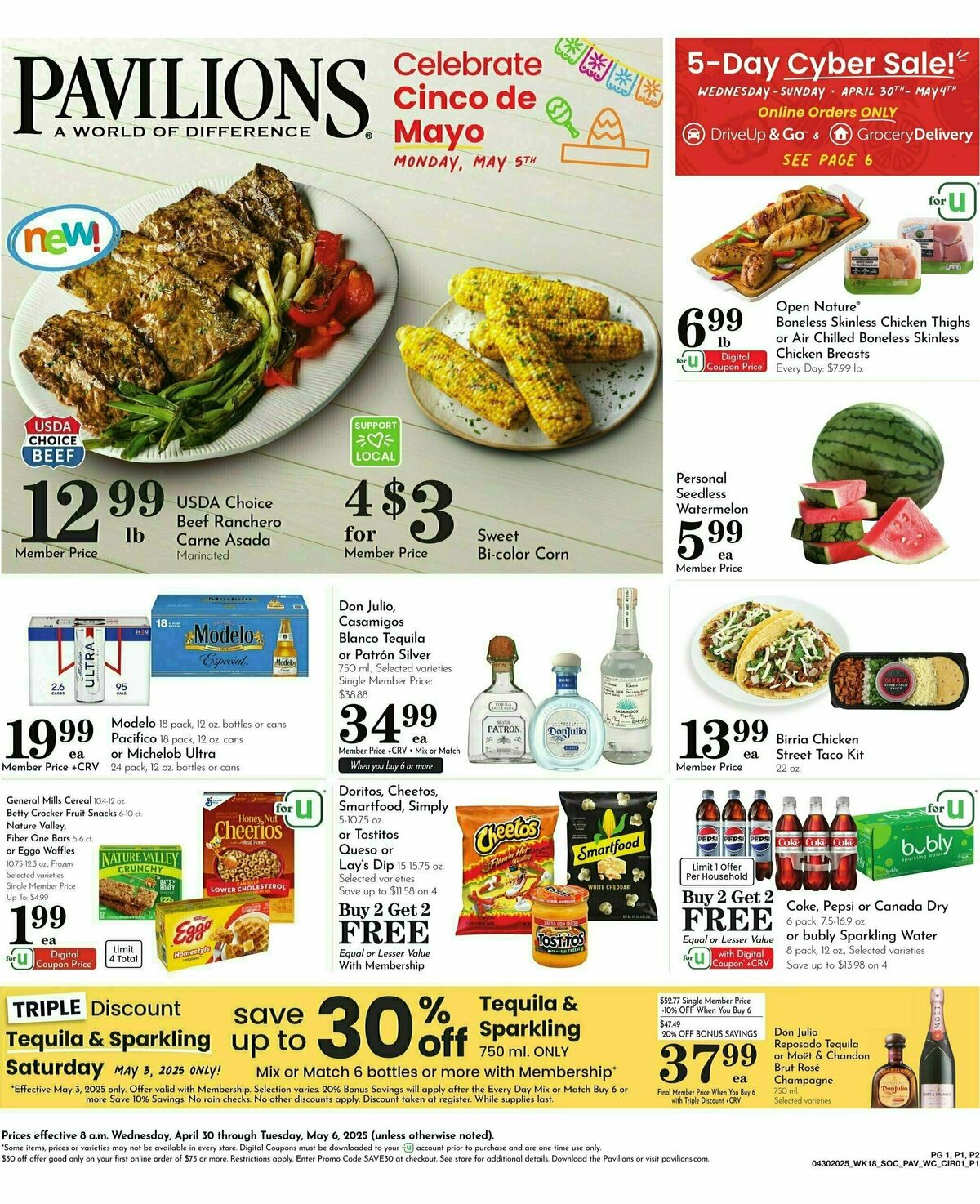 Pavilions Weekly Ad from April 30
