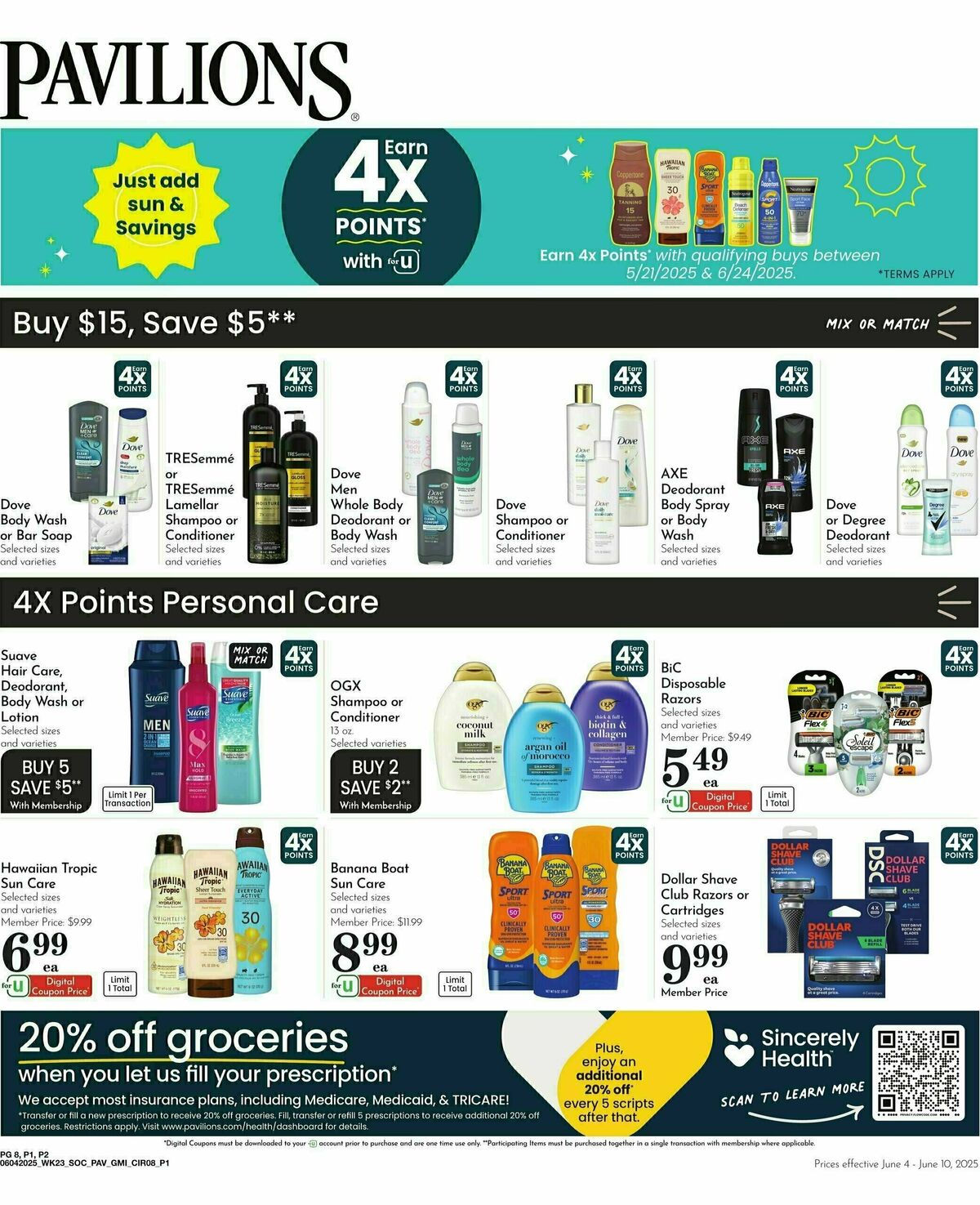 Pavilions Weekly Ad from June 4