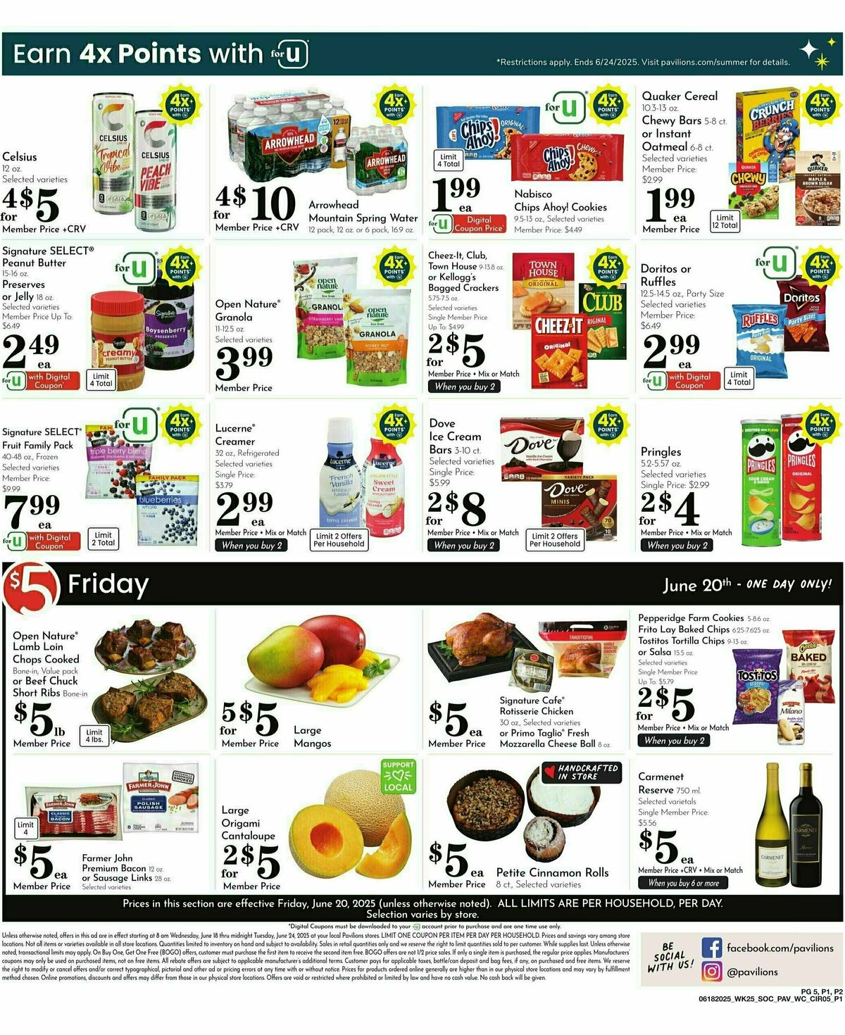Pavilions Weekly Ad from June 18