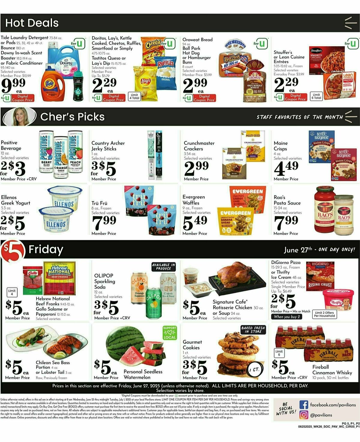 Pavilions Weekly Ad from June 25