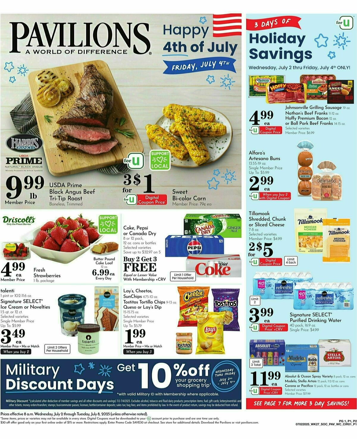 Pavilions Weekly Ad from July 2