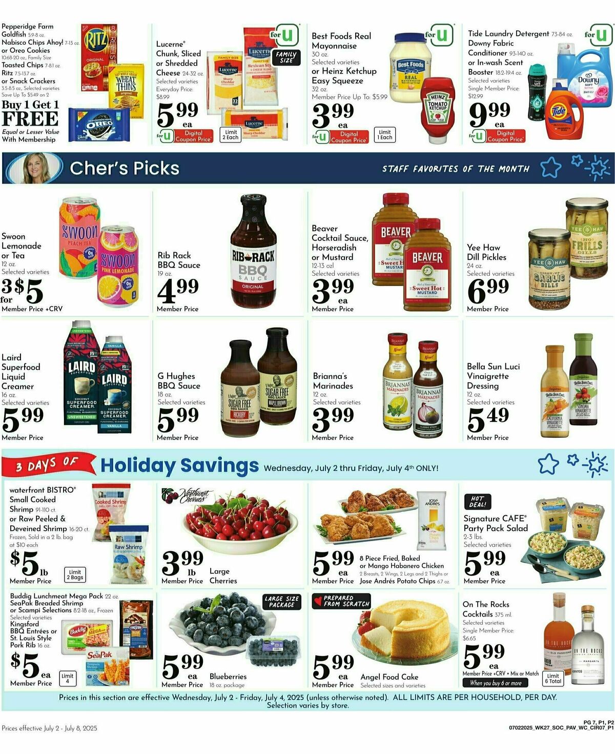 Pavilions Weekly Ad from July 2
