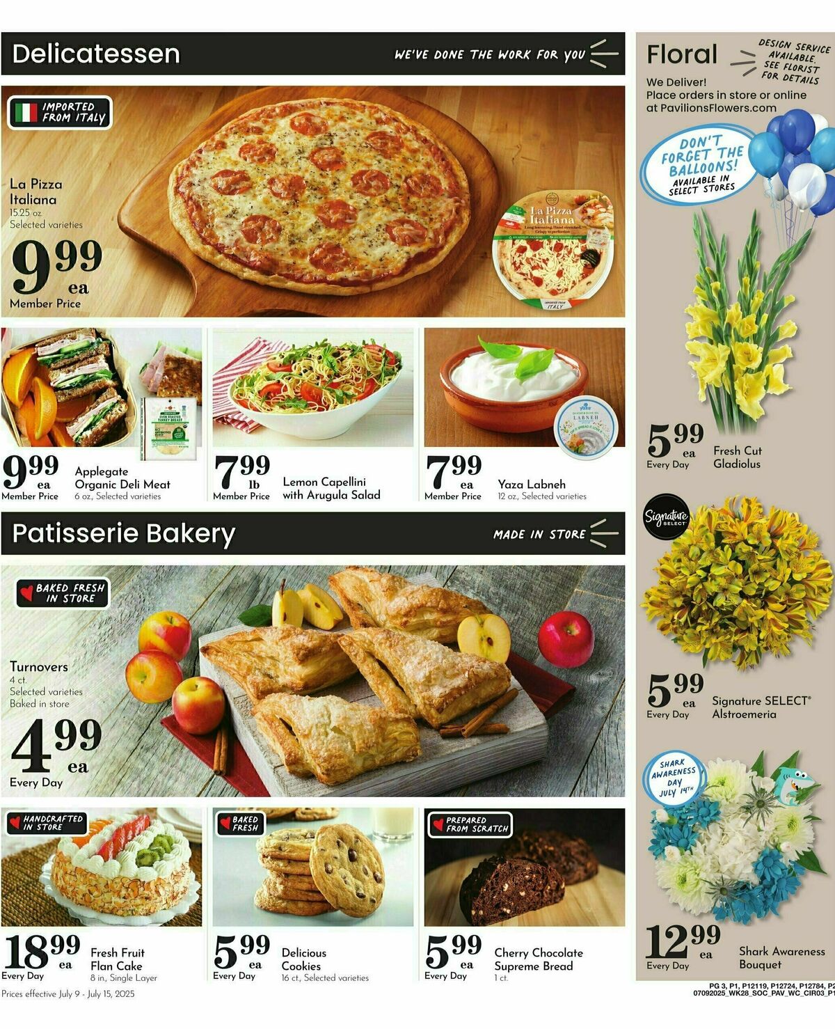 Pavilions Weekly Ad from July 9