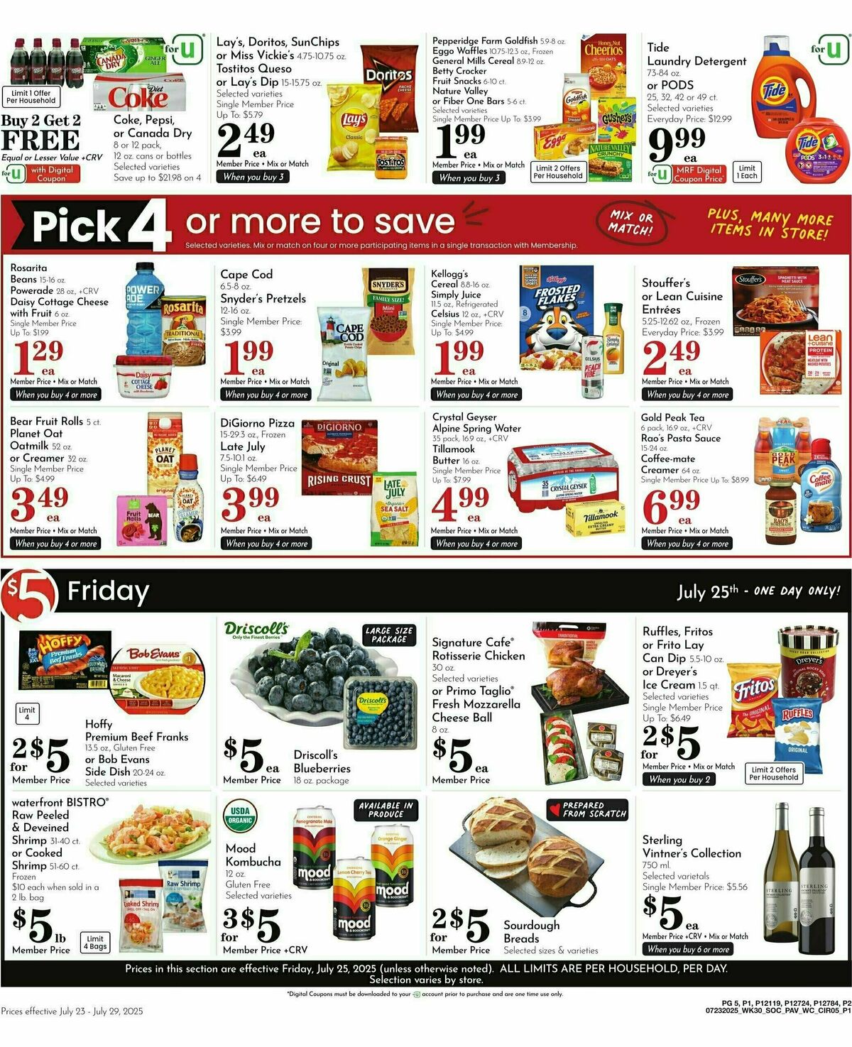 Pavilions Weekly Ad from July 23