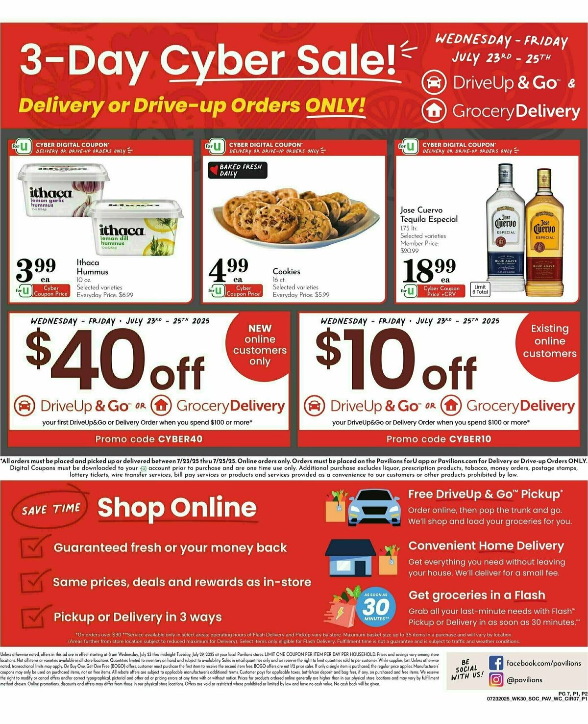 Pavilions Weekly Ad from July 23