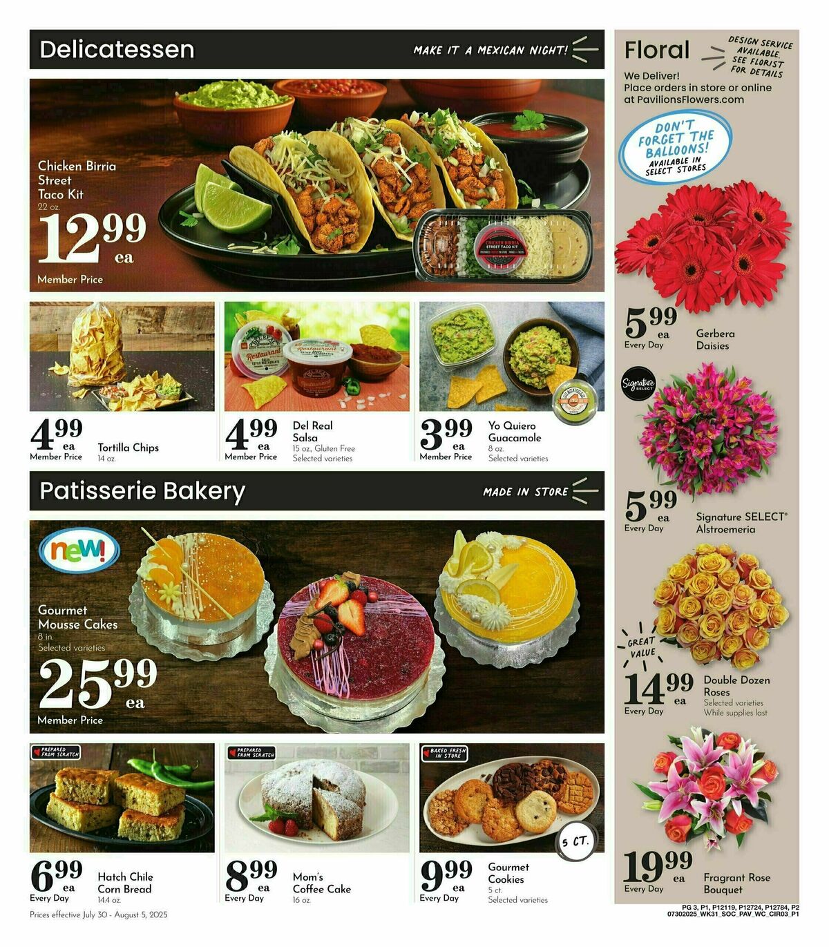 Pavilions Weekly Ad from July 30