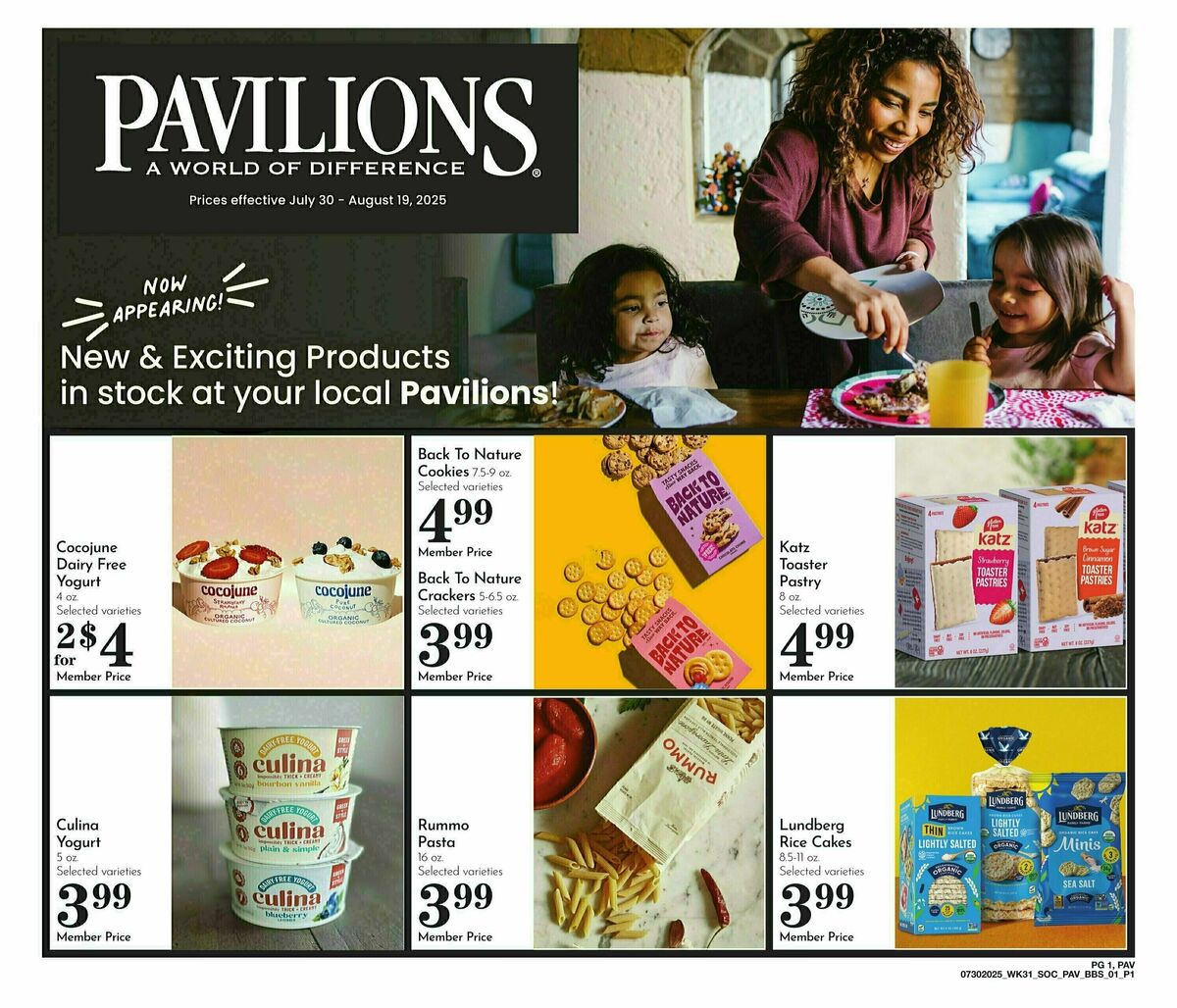 Pavilions Big Book of Savings Weekly Ad from July 30