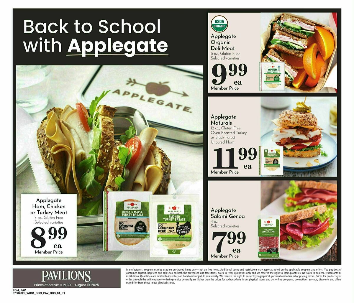 Pavilions Big Book of Savings Weekly Ad from July 30