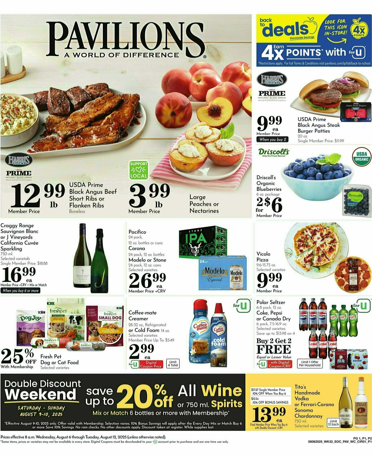 Pavilions Weekly Ad from August 6