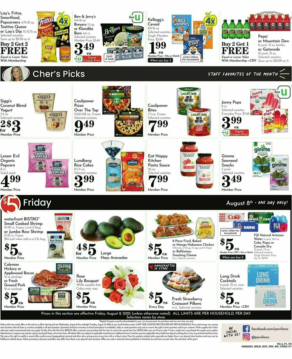 Pavilions Weekly Ad from August 6