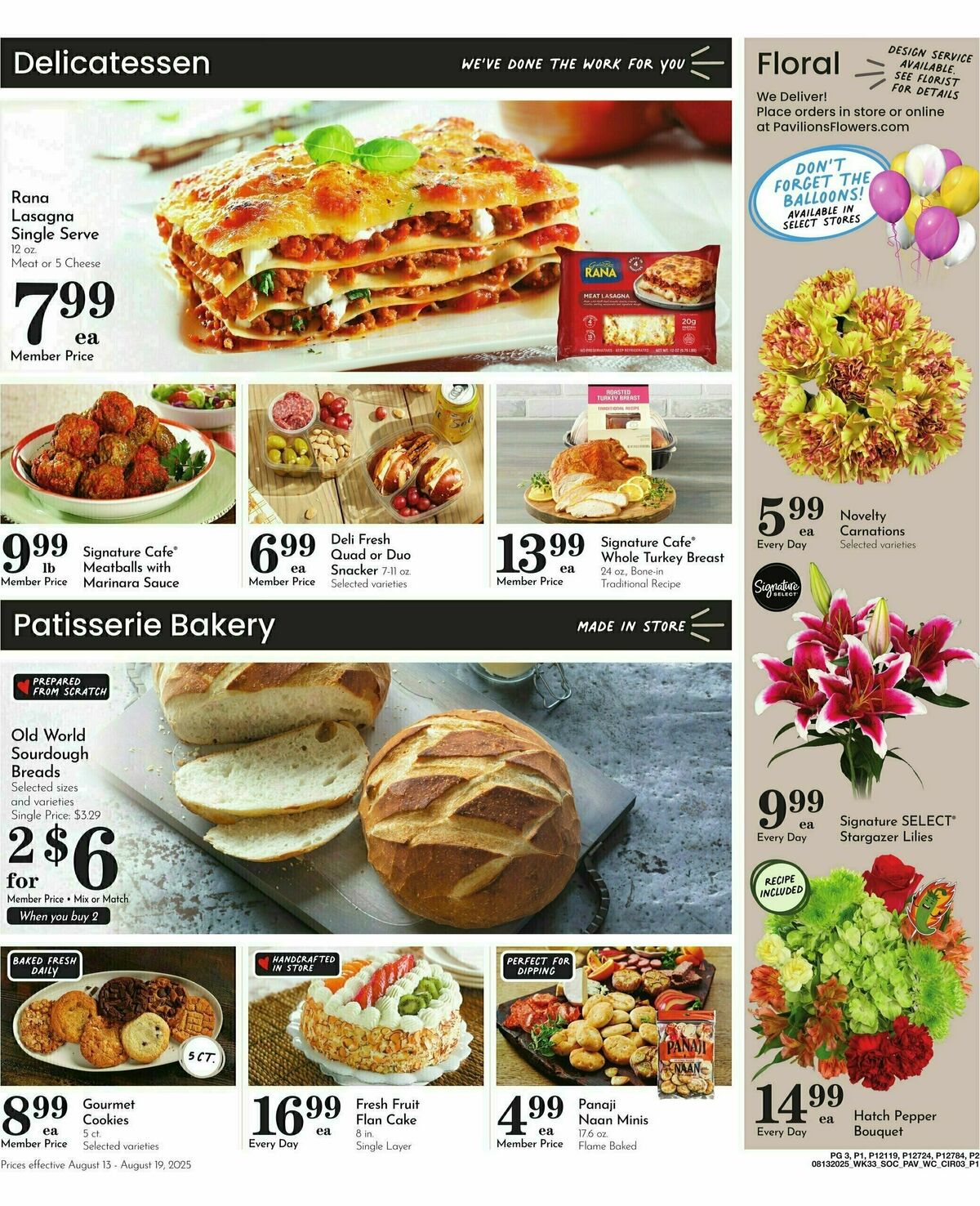 Pavilions Weekly Ad from August 13