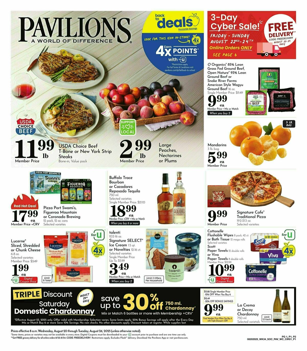 Pavilions Weekly Ad from August 20