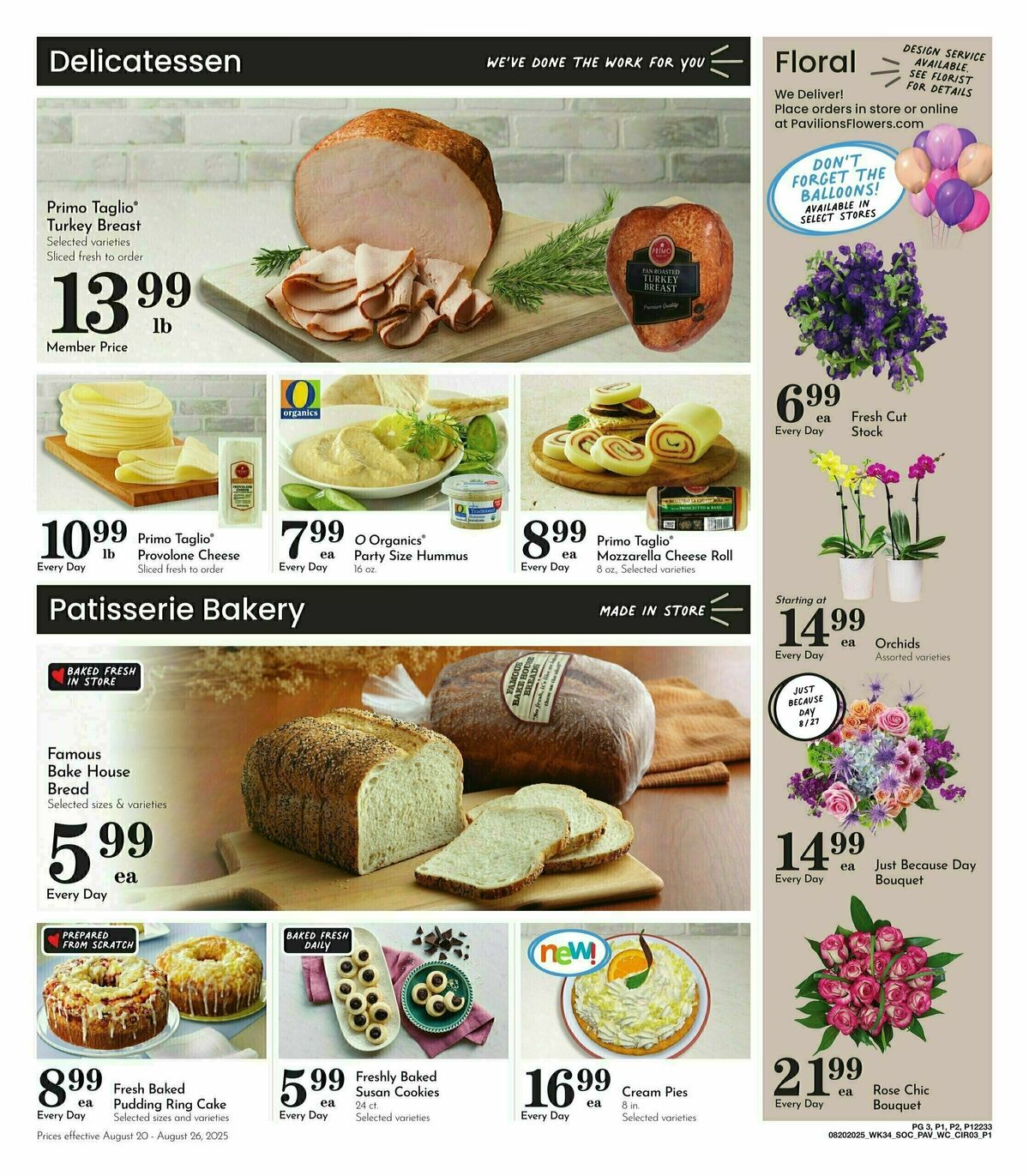 Pavilions Weekly Ad from August 20