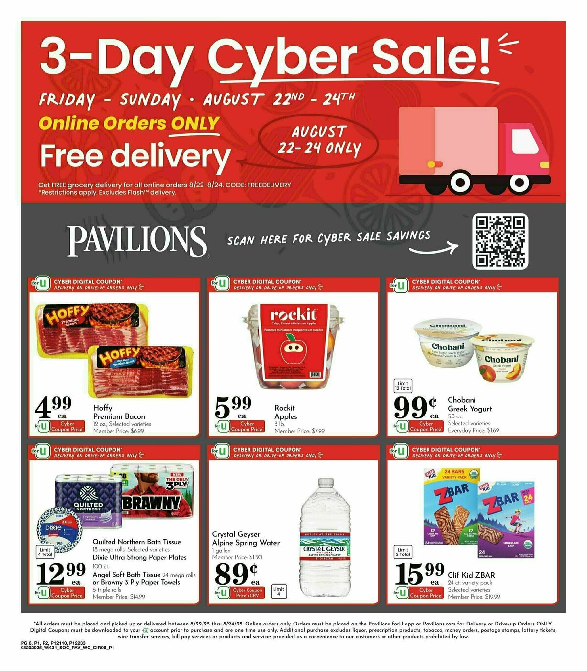 Pavilions Weekly Ad from August 20