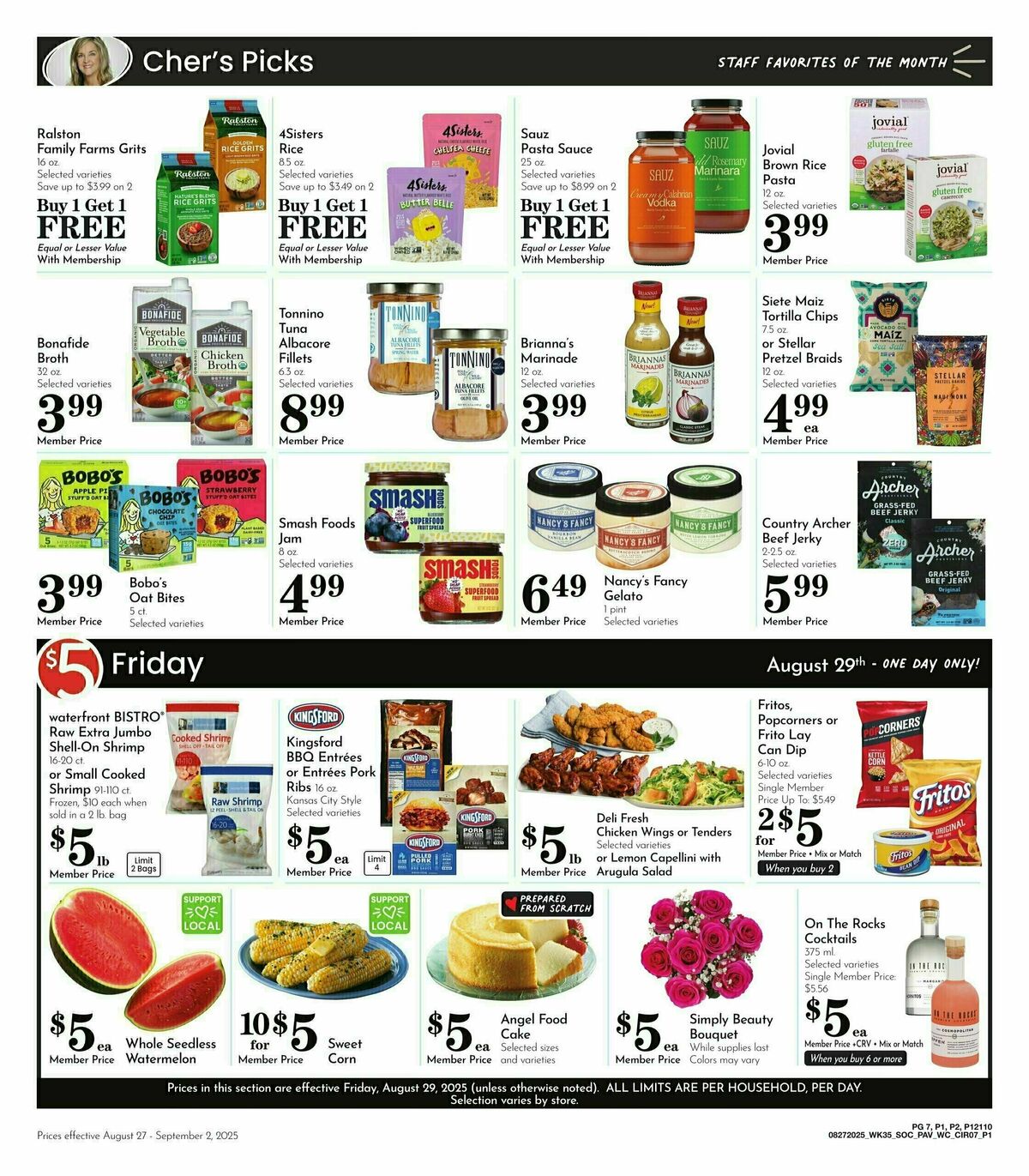 Pavilions Weekly Ad from August 27