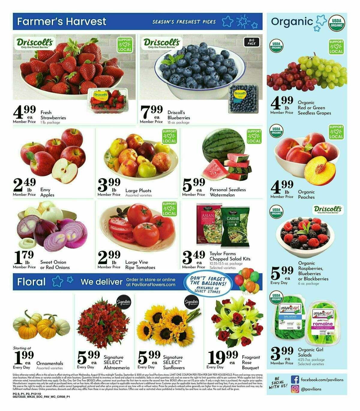 Pavilions Weekly Ad from August 27