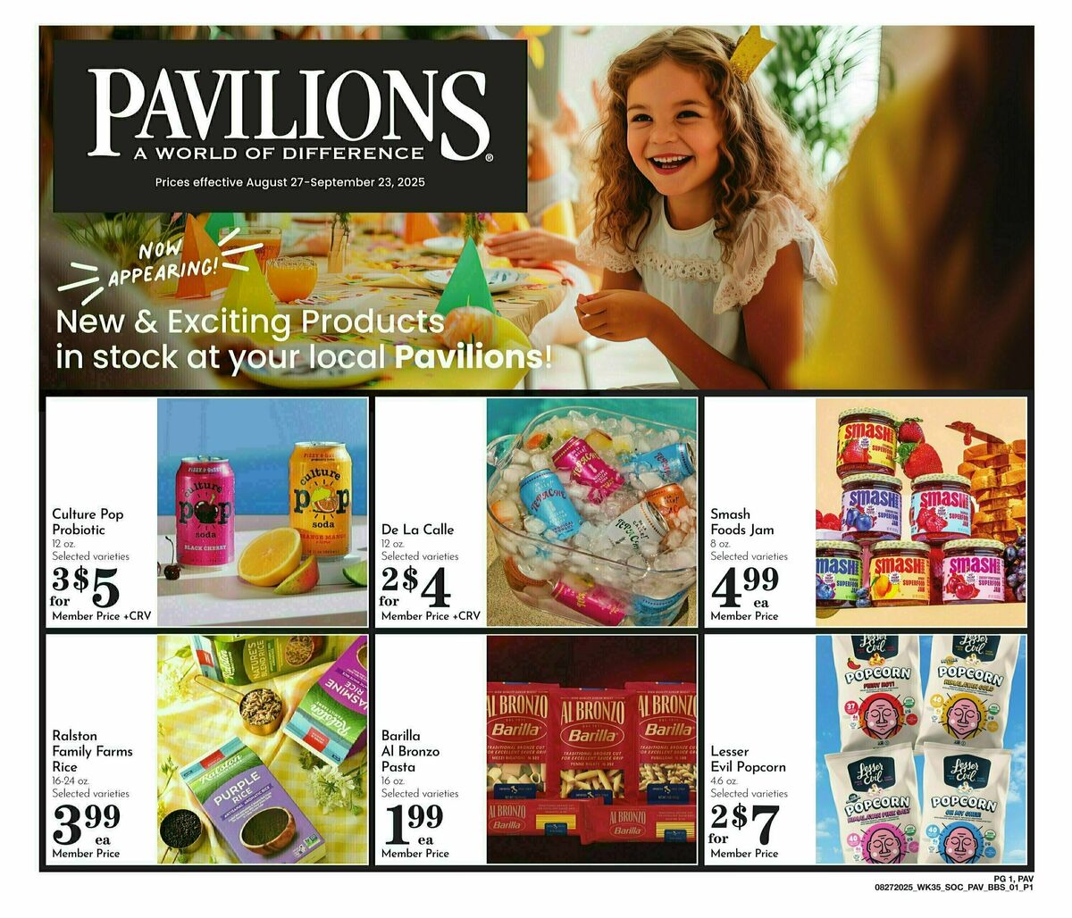 Pavilions Big Book of Savings Weekly Ad from August 27