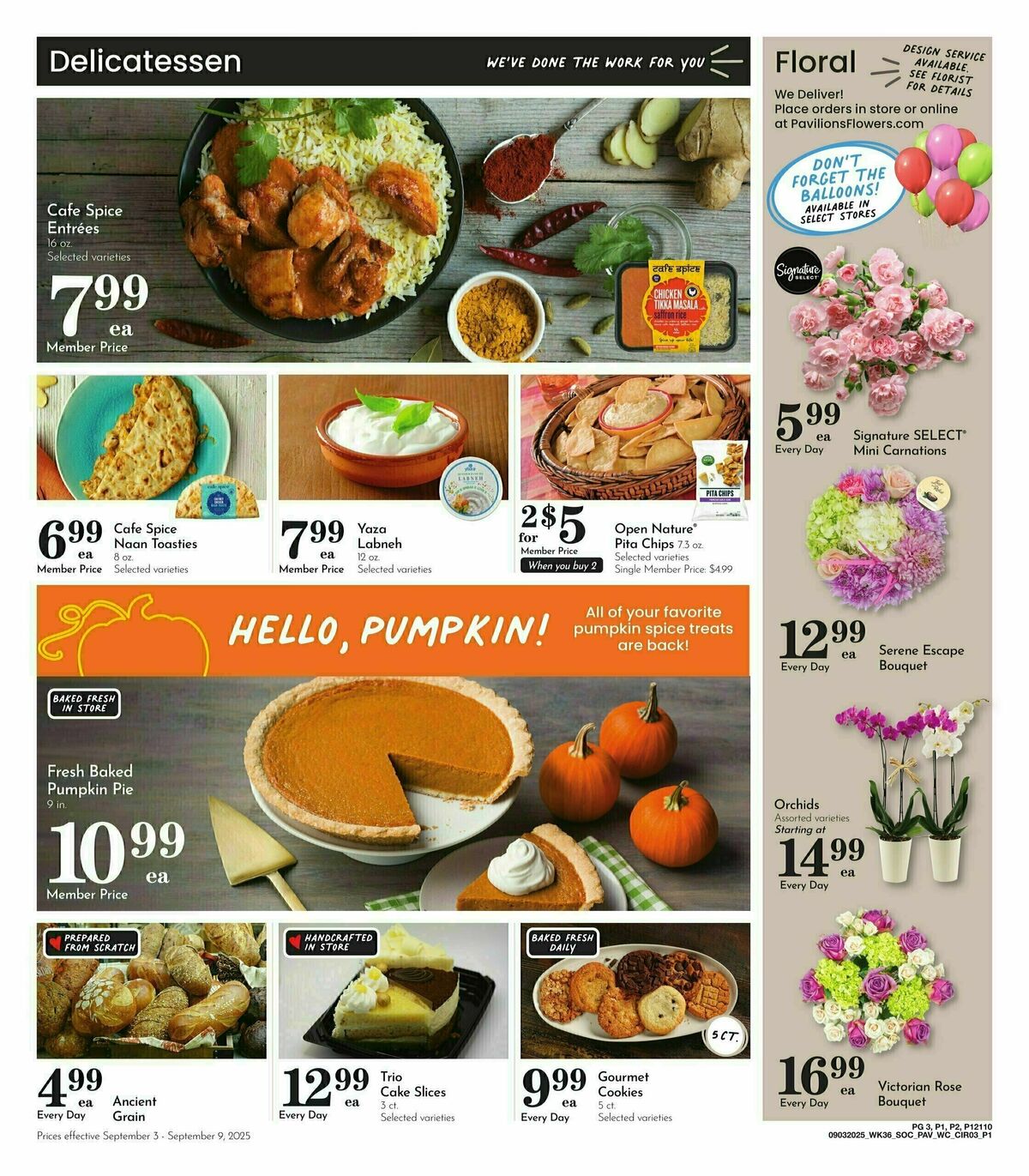 Pavilions Weekly Ad from September 3