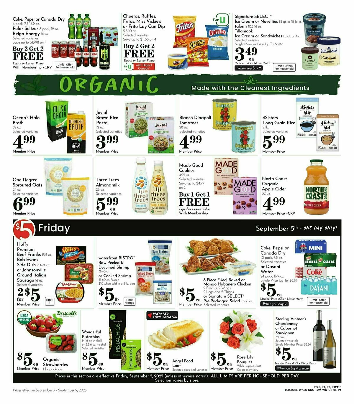 Pavilions Weekly Ad from September 3