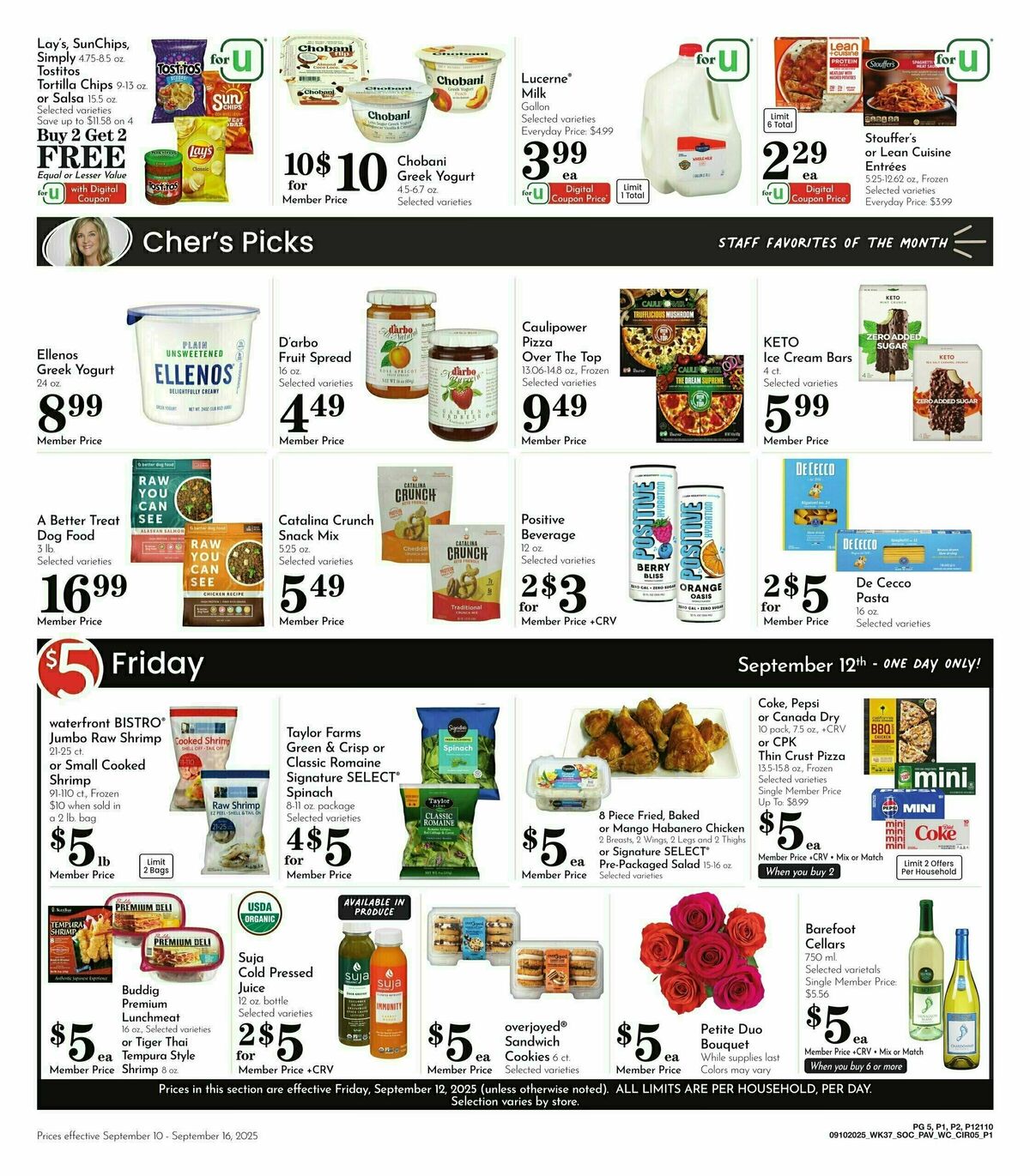 Pavilions Weekly Ad from September 10
