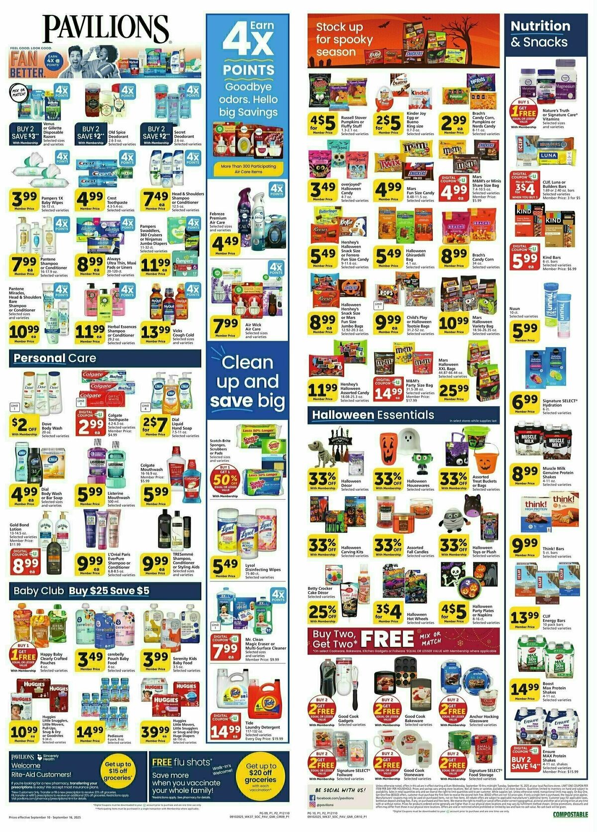 Pavilions Weekly Ad from September 10