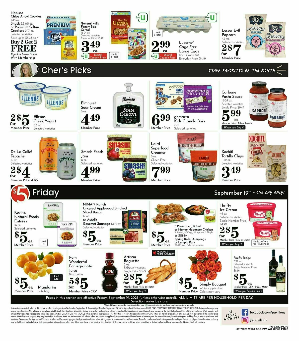 Pavilions Weekly Ad from September 17