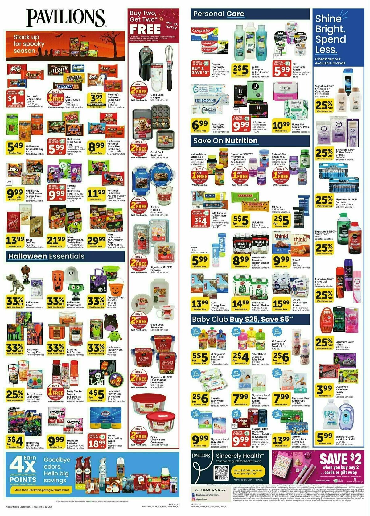 Pavilions Weekly Ad from September 24