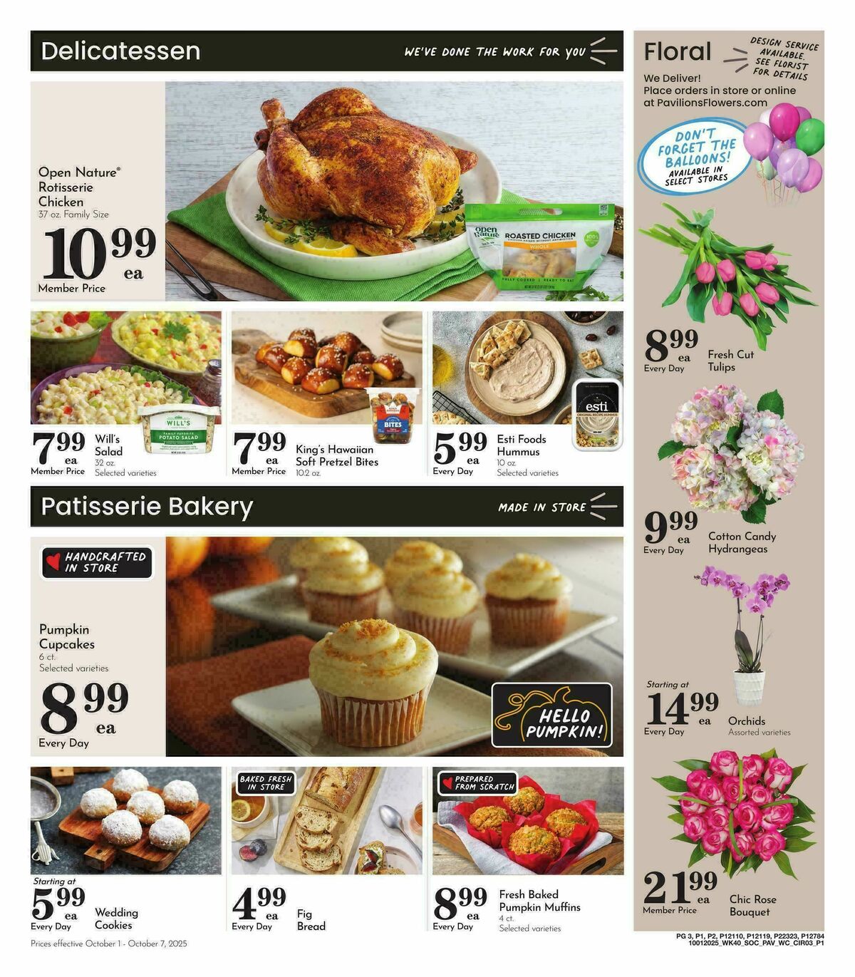Pavilions Weekly Ad from October 1