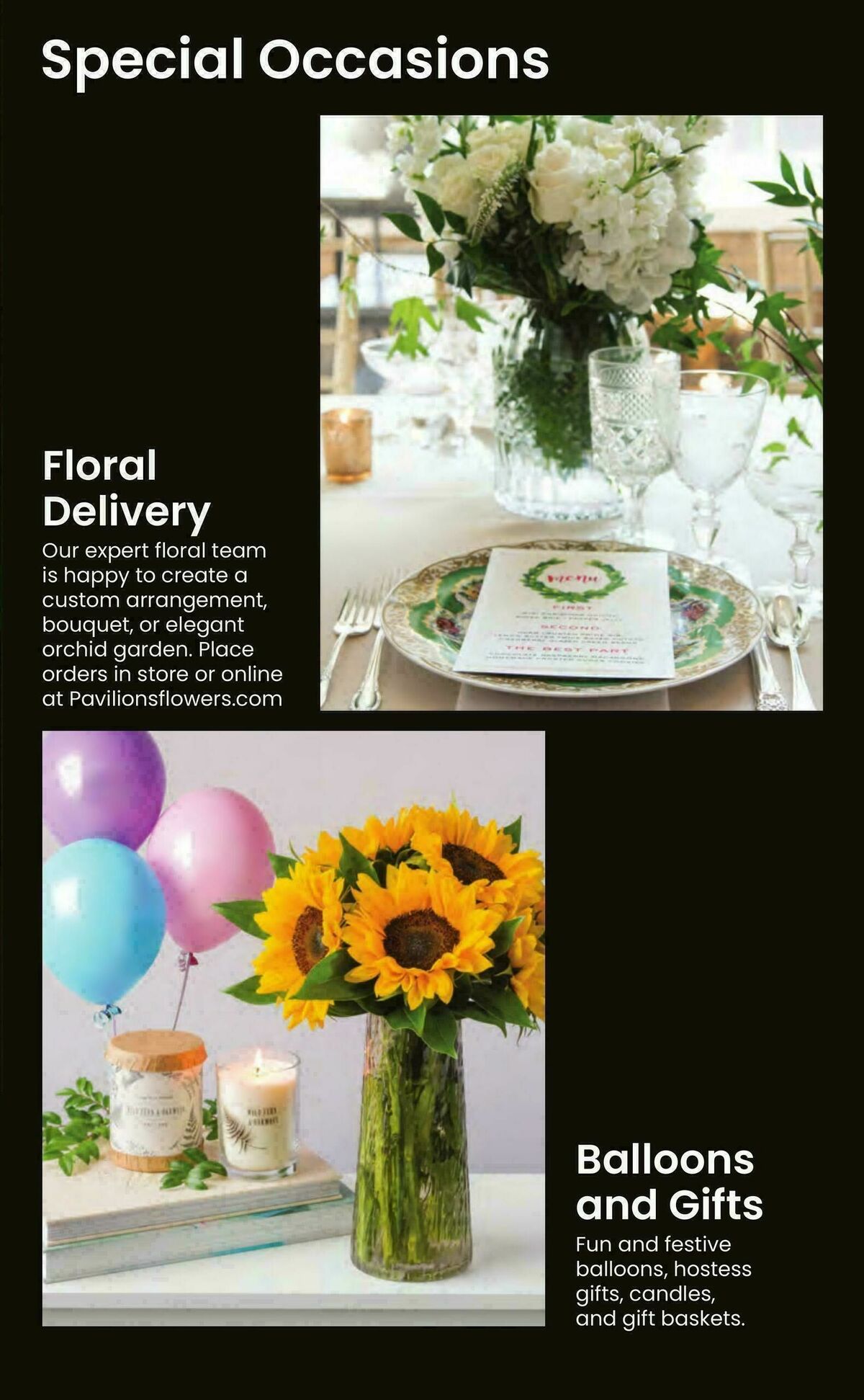 Pavilions Entertaining Guide Weekly Ad from October 1