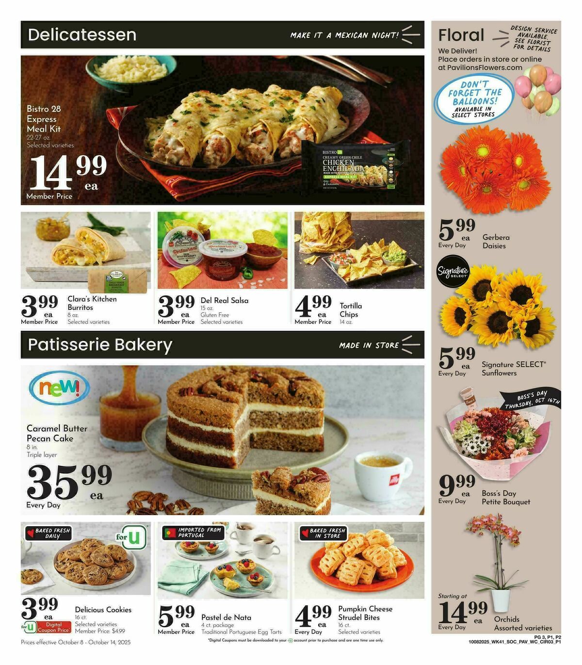 Pavilions Weekly Ad from October 8
