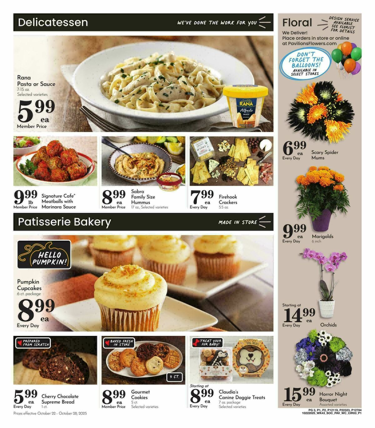Pavilions Weekly Ad from October 22
