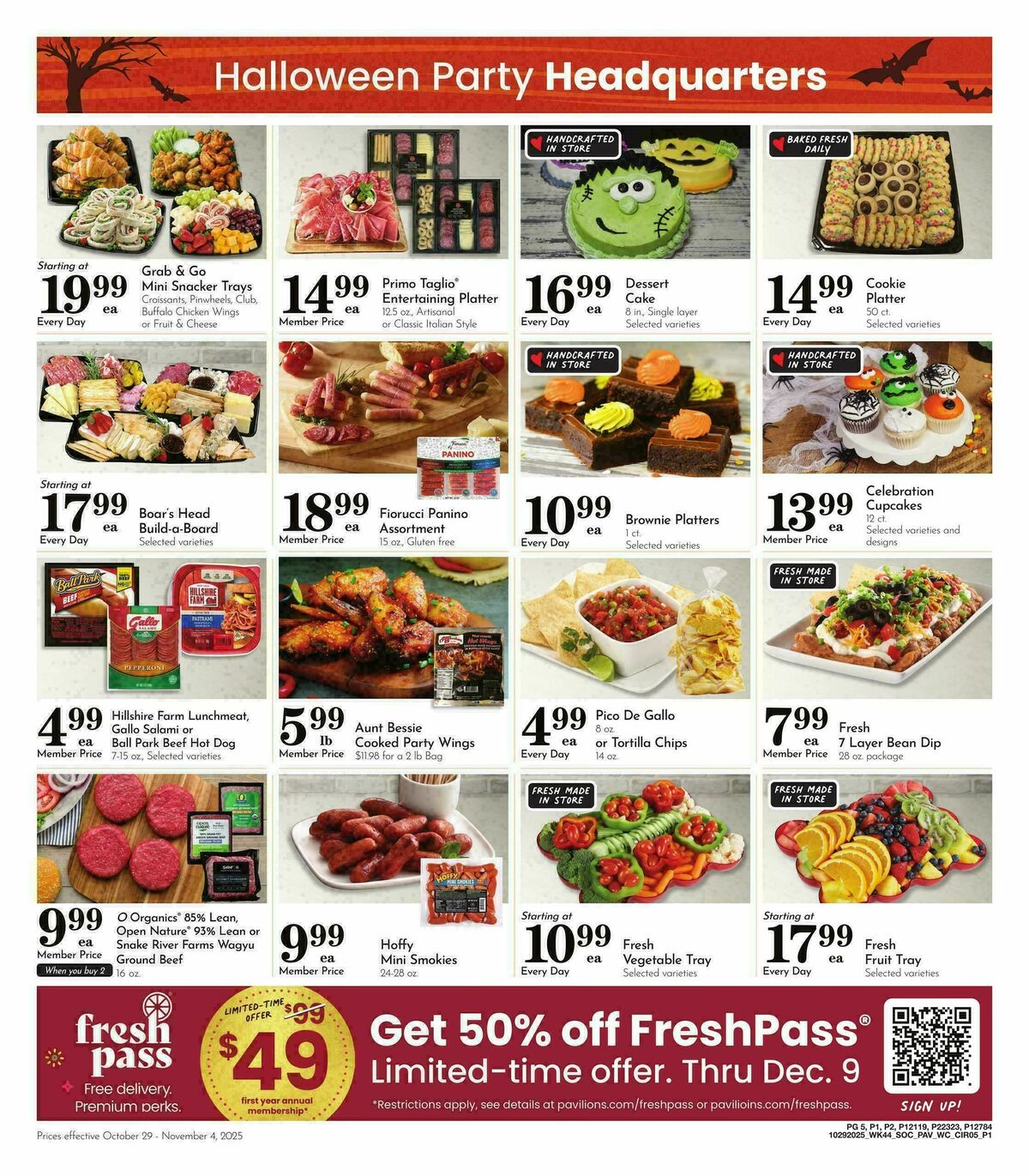 Pavilions Weekly Ad from October 29