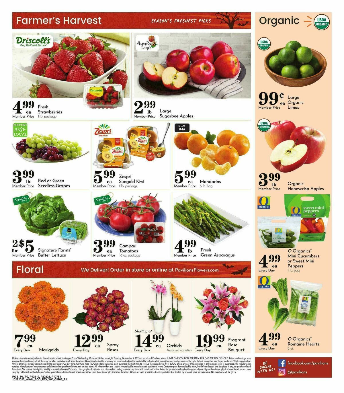 Pavilions Weekly Ad from October 29