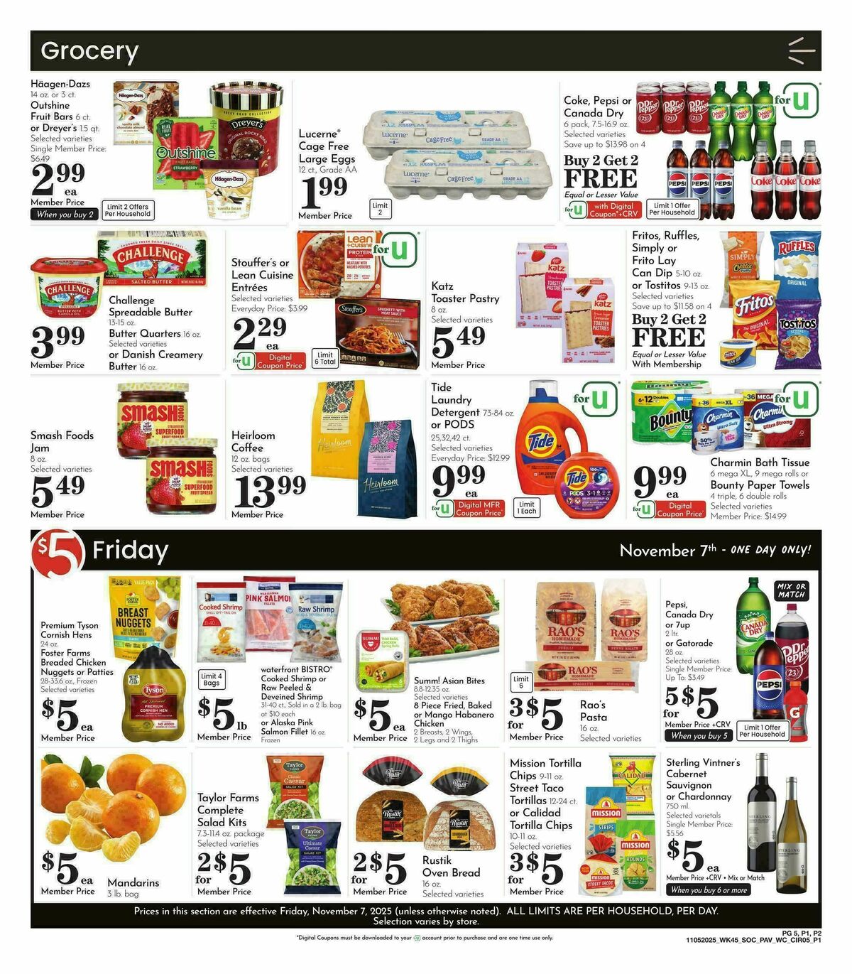 Pavilions Weekly Ad from November 5