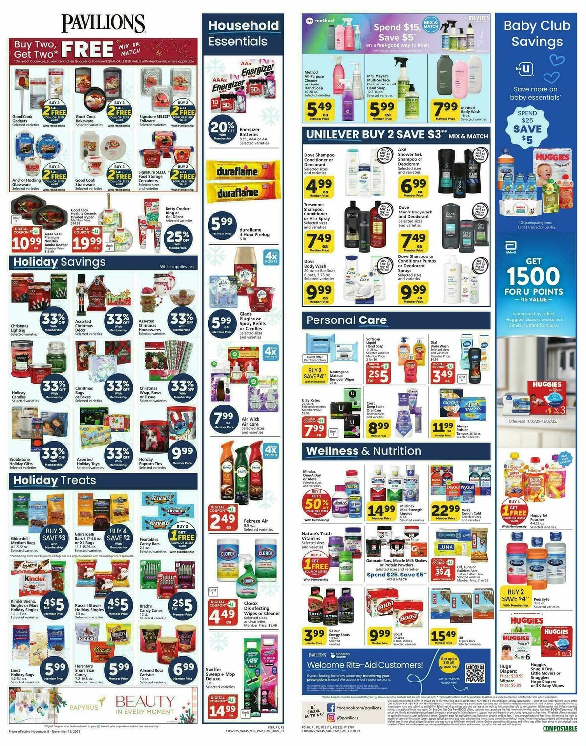 Pavilions Weekly Ad from November 5
