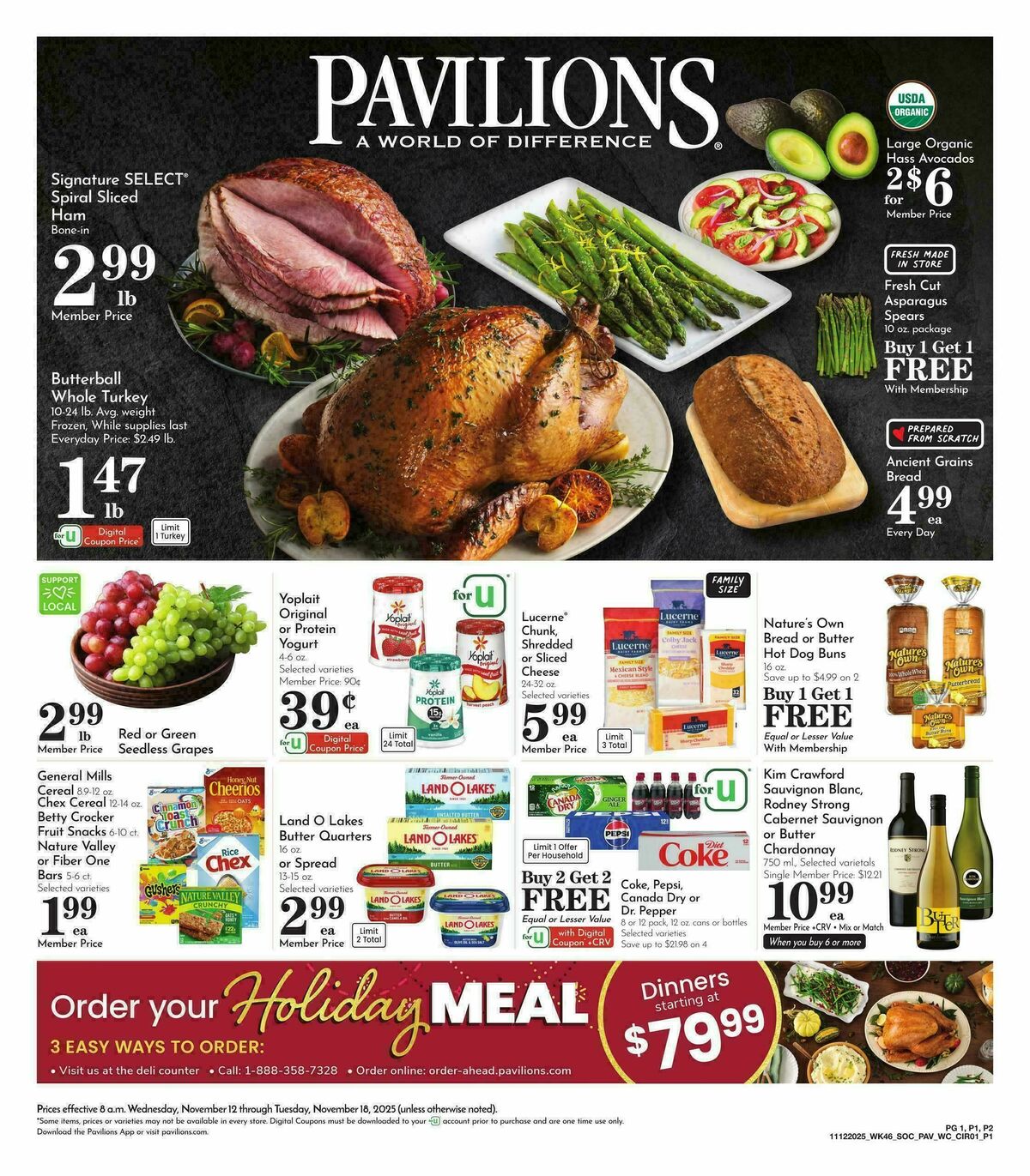 Pavilions Weekly Ad from November 12