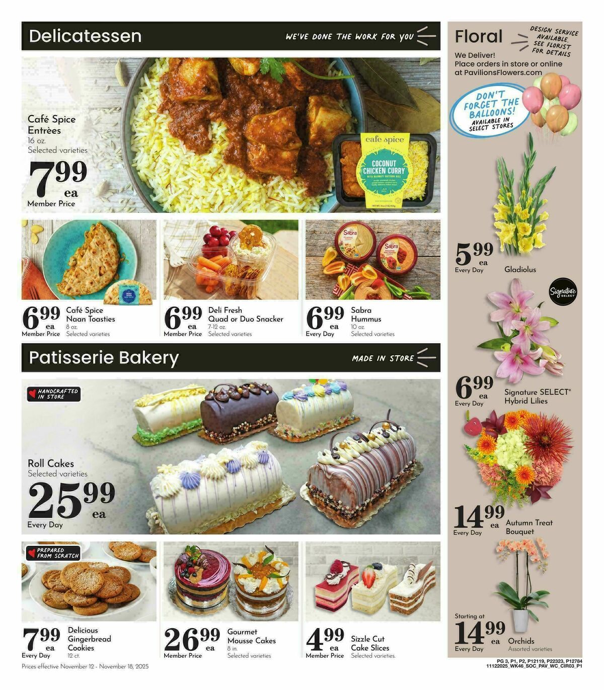 Pavilions Weekly Ad from November 12