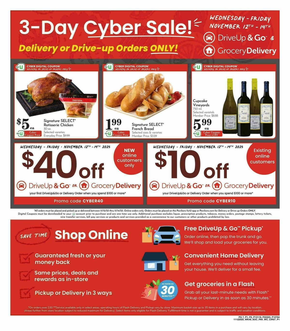 Pavilions Weekly Ad from November 12