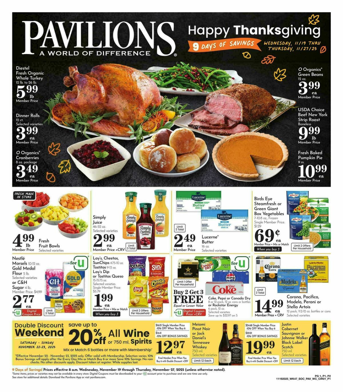 Pavilions Weekly Ad from November 19