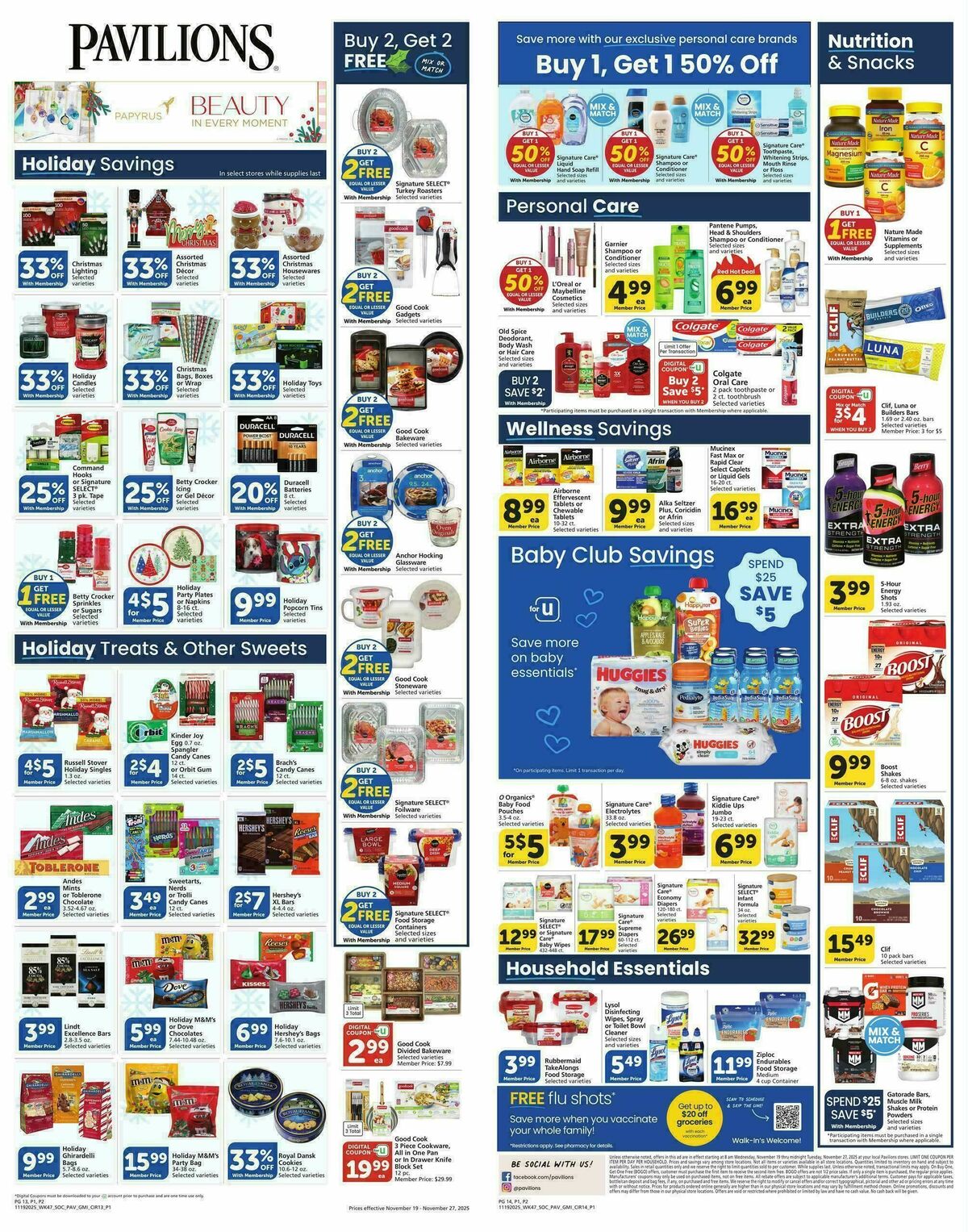 Pavilions Weekly Ad from November 19