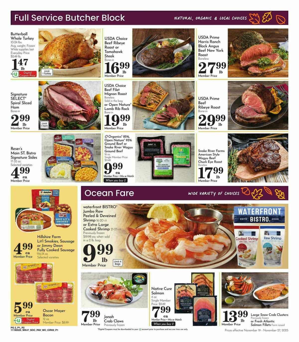 Pavilions Weekly Ad from November 19
