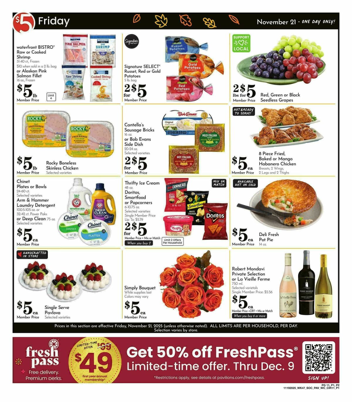 Pavilions Weekly Ad from November 19