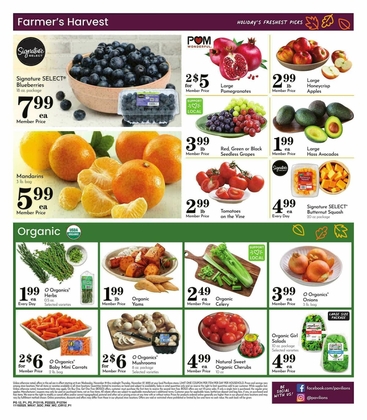 Pavilions Weekly Ad from November 19