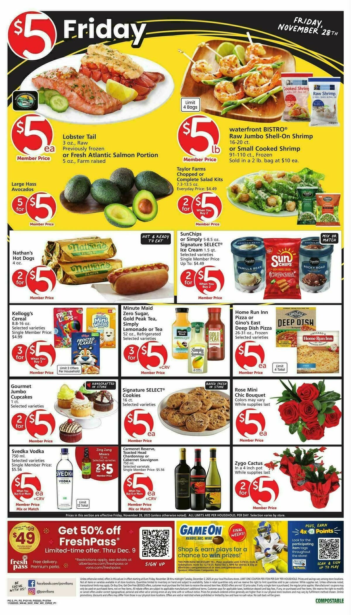 Pavilions Weekly Ad from November 28