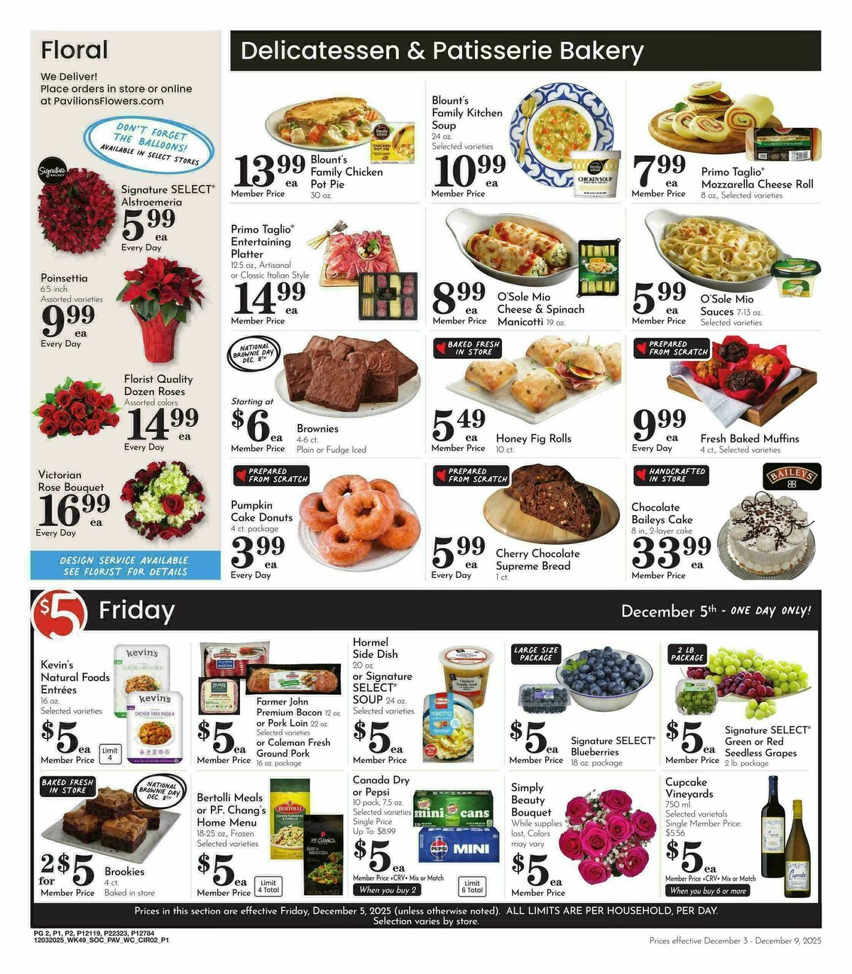 Pavilions Weekly Ad from December 3